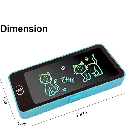 2-in-1 LCD Writing Tablet Pencil Case for Kids – Portable Digital Drawing Board & Storage Box