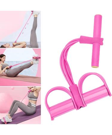 4-Tube Pedal Resistance Band for Home Workout – Multifunctional Fitness Tension Trainer for Full Body Exercise, Strength Training & Stretching Equipment