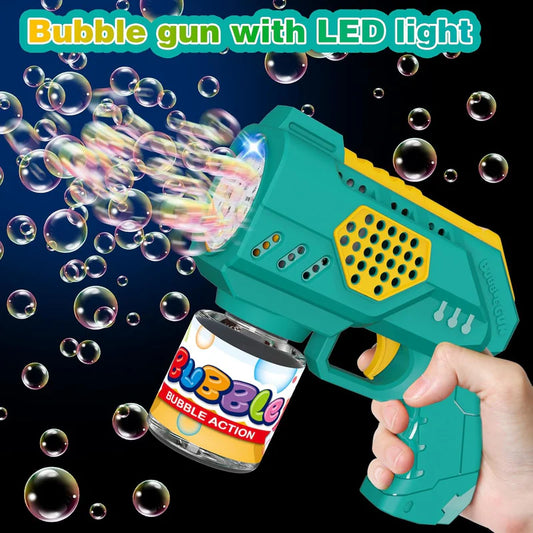 Electric Bubble Maker Gun Toy for Kids – Automatic Bubble Blaster with Continuous Bubbles, Fun Outdoor Toy for Boys & Girls