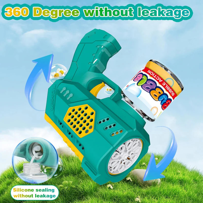 Electric Bubble Maker Gun Toy for Kids – Automatic Bubble Blaster with Continuous Bubbles, Fun Outdoor Toy for Boys & Girls